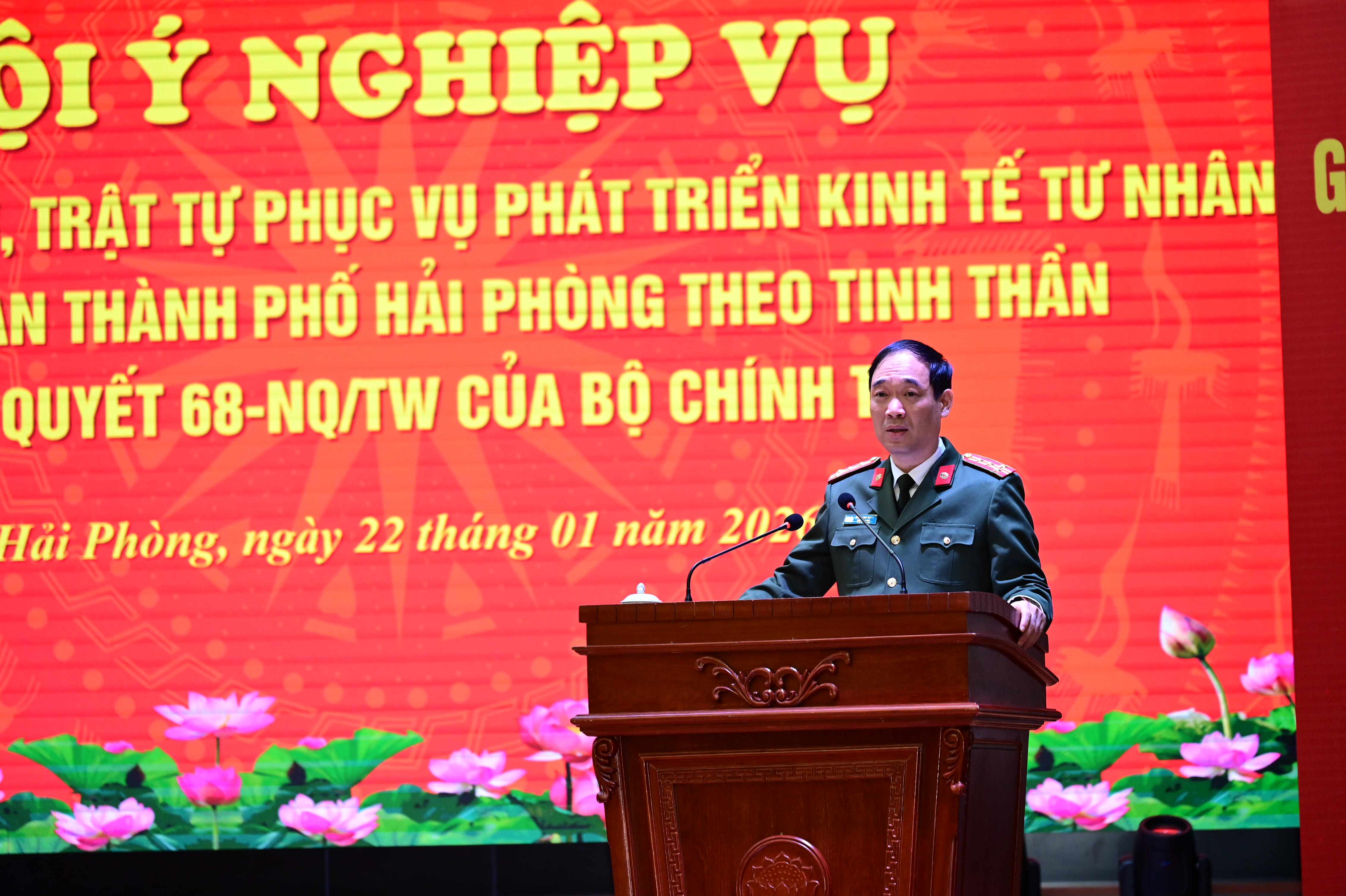 Hội ý nghiệp vụ bảo đảm ANTT phục vụ phát triển kinh tế tư nhân theo tinh thần Nghị quyết 68-NQ/TW